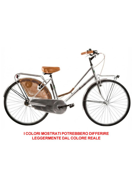 BICI MISURA 26 DA DONNA OLANDA BICICLETTA LINEA RETRO CITY BIKE SENZA CAMBIO MANUBRIO ALLUMINIO COMPLETA DI ACCESSORI CON LUCI L