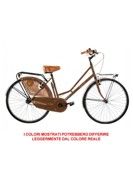 BICI MISURA 26 DA DONNA OLANDA BICICLETTA LINEA RETRO CITY BIKE SENZA CAMBIO MANUBRIO ALLUMINIO COMPLETA DI ACCESSORI CON LUCI L