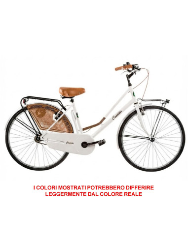 BICI MISURA 26 DA DONNA OLANDA BICICLETTA LINEA RETRO CITY BIKE SENZA CAMBIO MANUBRIO ALLUMINIO COMPLETA DI ACCESSORI CON LUCI L
