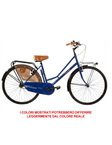 BICI MISURA 26 DA DONNA OLANDA BICICLETTA LINEA RETRO CITY BIKE SENZA CAMBIO MANUBRIO ALLUMINIO COMPLETA DI ACCESSORI CON LUCI L