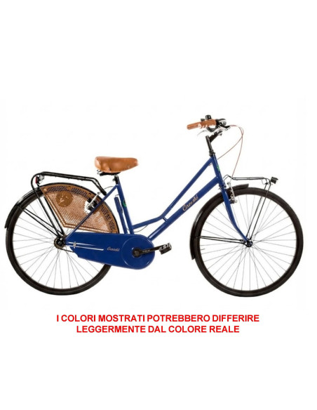 BICI MISURA 26 DA DONNA OLANDA BICICLETTA LINEA RETRO CITY BIKE SENZA CAMBIO MANUBRIO ALLUMINIO COMPLETA DI ACCESSORI CON LUCI L