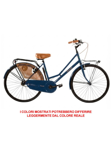 BICI MISURA 26 DA DONNA OLANDA BICICLETTA LINEA RETRO CITY BIKE SENZA CAMBIO MANUBRIO ALLUMINIO COMPLETA DI ACCESSORI CON LUCI L