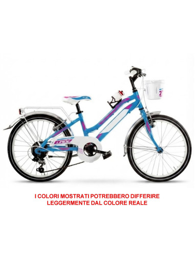 BICI MISURA 20 BIMBA BICICLETTA MOUNTAIN BIKE BAMBINA MODELLO LINCY MTB LY20CC CON CAMBIO 6V