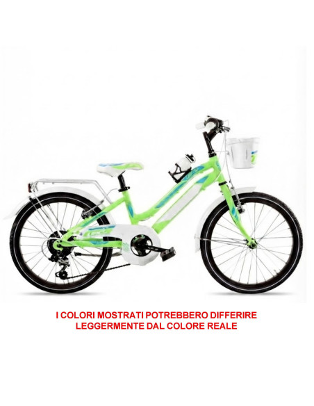 BICI MISURA 20 BIMBA BICICLETTA MOUNTAIN BIKE BAMBINA MODELLO LINCY MTB LY20CC CON CAMBIO 6V