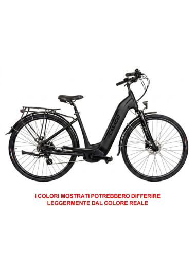 BICI E-BIKE VENERE MISURA 28 DONNA 8V BATTERIA INTEGRATA 36V 14AH MOTORE CENTRALE MOTINOVA VOLANS 65NM BICICLETTA CITY BIKE