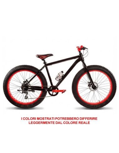 BICI DA UOMO MISURA 26 TELAIO IN ALLUMINIO FAT BIKE LINEA CROW FAT26 8V CAMBIO ACERA DOPPIO FRENIO A DISCO MECCANICO