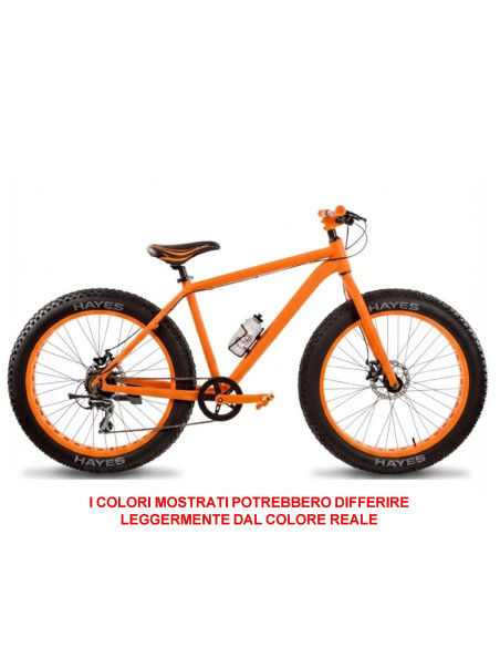 BICI DA UOMO MISURA 26 TELAIO IN ALLUMINIO FAT BIKE LINEA CROW FAT26 8V CAMBIO ACERA DOPPIO FRENIO A DISCO MECCANICO