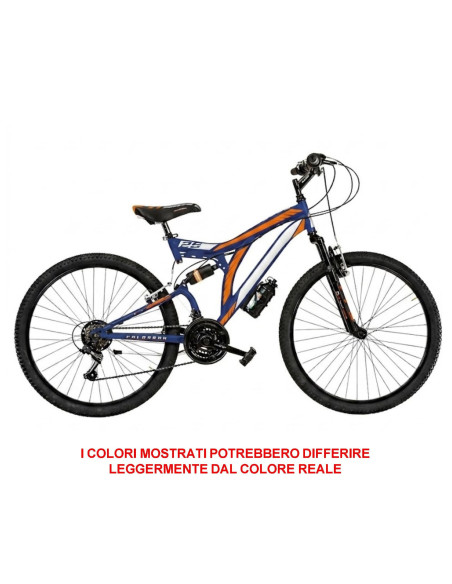 BICI DA UOMO MTB FULL SUSPENSION MOUNTAIN BIKE CL26 MISURA 26 CAMBIO 18V COLORADO DOPPIA AMMORTIZZATA