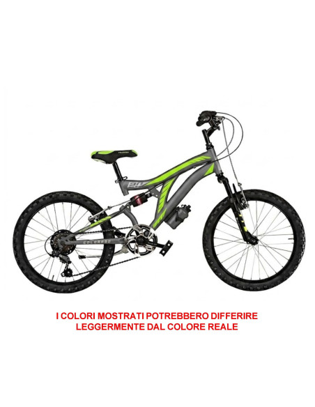 BICI BIMBO MISURA 20 MOUNTAIN BIKE BAMBINO MTB 6V COLORADO FULL SUSPENSION CL20 DOPPIA AMMORTIZZATA
