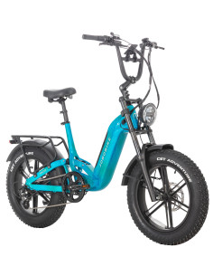 BICI E-BIKE MISURA 20 FAT BIKE JOBOBIKE VORTEX 48V 15AH 250W TELAIO IN ALLUMINIO DOPPIO AMMORTIZZATORE FRENI A DISCO IDRAULICI