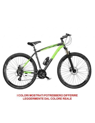 BICI 27,5 UOMO MOUNTAIN BIKE KUSTER CAMBIO MONOCORONA 9V LTWOO MTB KR275-MD-9V ALLUMINIO FORCELLA AMMORTIZZATA FRENO A DISCO