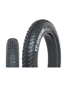 COPERTONE PER BICI FAT BIKE CST ADVENTURE ANTIFORATURA 20x4.00 (100-406) CMT-07 PNEUMATICO RIGIDO NERO