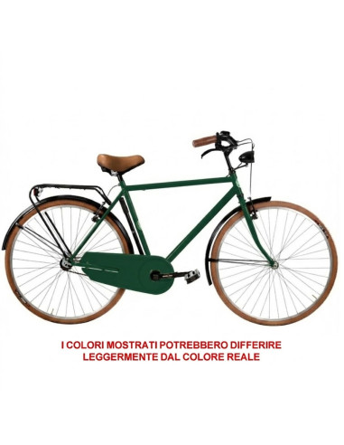 BICI MISURA 28 UOMO LINEA OLANDA RETRO LUSSO BICICLETTA CITY BIKE SENZA CAMBIO MANUBRIO ALLUMINIO COMPLETA DI ACCESSORI CON FILE