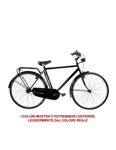 BICI MISURA 28 DA UOMO LINEA OLANDA BICICLETTA CITY BIKE SENZA CAMBIO 1V COMPLETA DI ACCESSORI CON LUCI A LED