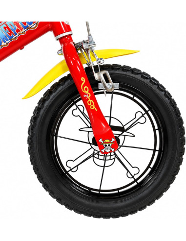 BICI DA BAMBINO MISURA 16" ART. 616-ONE BICICLETTA DINO BIKES DA BIMBO LINEA ONE PIECE Monkey Luffy NUOVO MODELLO