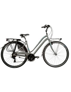 BICI DONNA MISURA 28 CITY BIKE BICICLETTA AURA21VA LINEA AURA TELAIO ALLUMINIO CAMBIO ALTUS 21V COMPLETA DI ACCESSORI LUCI LED 2