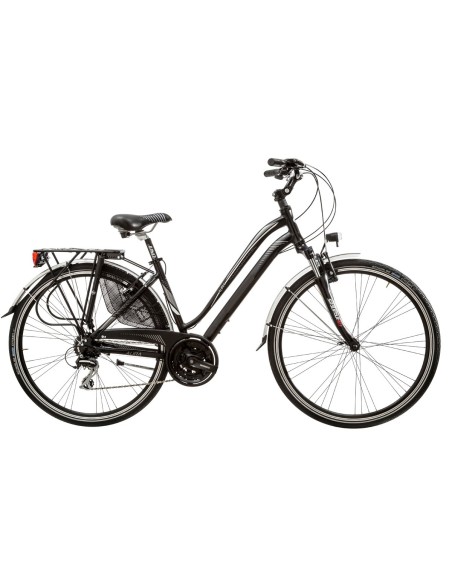 BICI CITY BIKE 28 AURA DONNA ACERA 24V FORCELLA AMMORTIZZATA ALLUMINIO