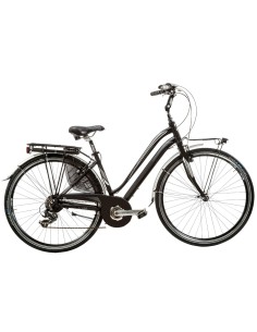BICI DA DONNA MISURA 28 CITY BIKE BICICLETTA AURA7V LINEA AURA TELAIO IN ALLUMINIO CAMBIO 7V COMPLETA DI ACCESSORI E LUCI A LED