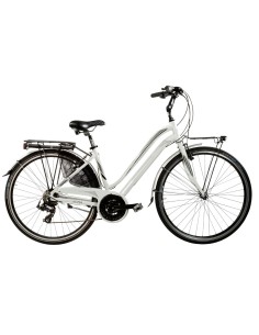 BICI DA DONNA MISURA 28 CITY BIKE BICICLETTA AURA21V LINEA AURA TELAIO IN ALLUMINIO CAMBIO 21V COMPLETA DI ACCESSORI LUCI LED